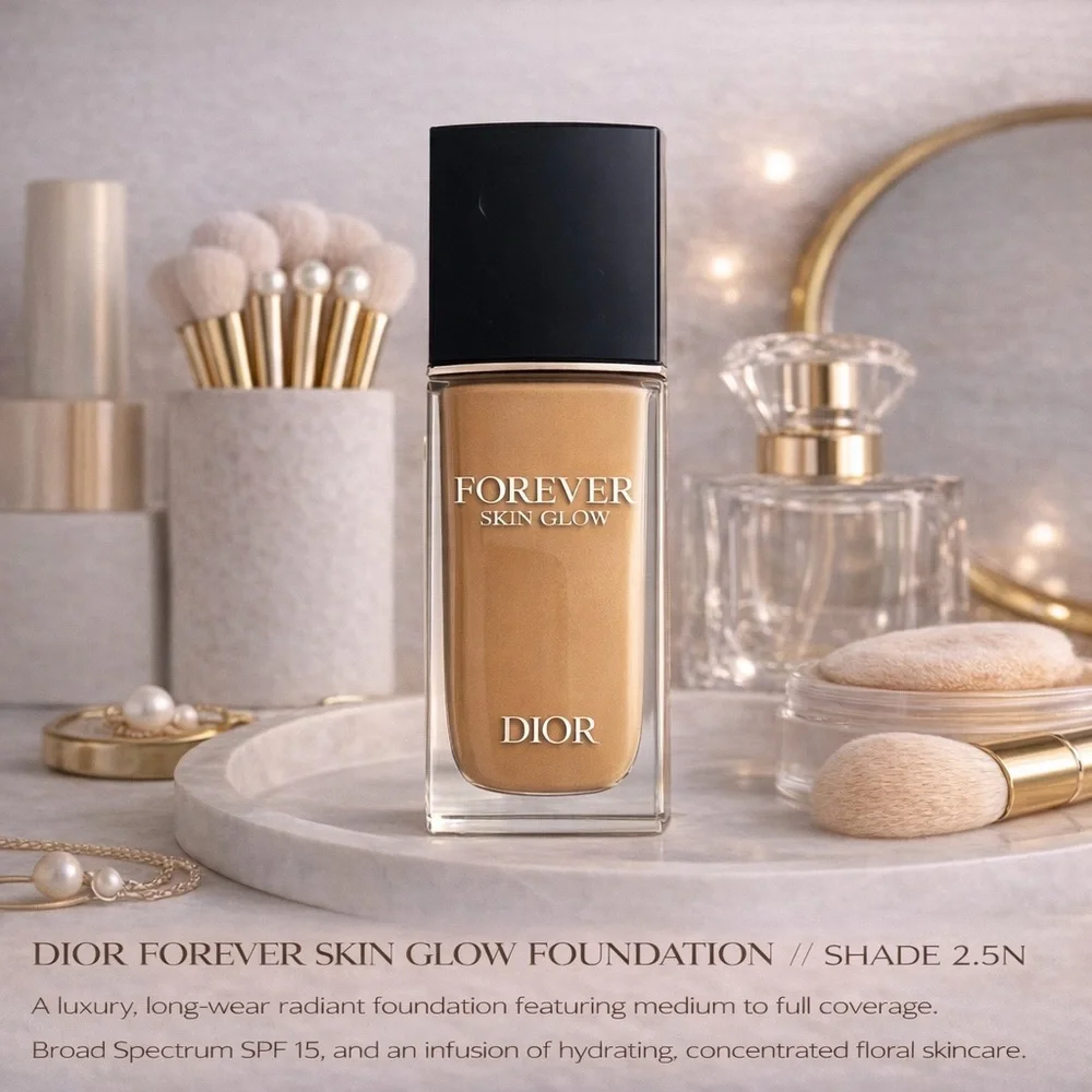 ✨ Dior Forever Skin Glow Foundation – Shade 2.5N (Neutral) | Brand New - Picture 2 of 3